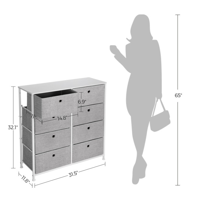 Rebrilliant Gehl 8 Drawer 31.5'' W Double Dresser Chest & Reviews Wayfair